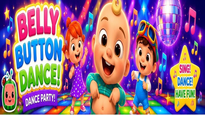 🌈 Belly Button Dance! 🎵 | Fun Dance Party for Kids | SunnyBop Kids