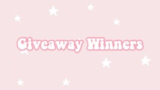 Giveaway Winners