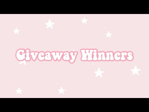 Giveaway Winners