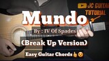 Mundo - IV of Spades (Break Up Version) Guitar Chords (Easy Chords)