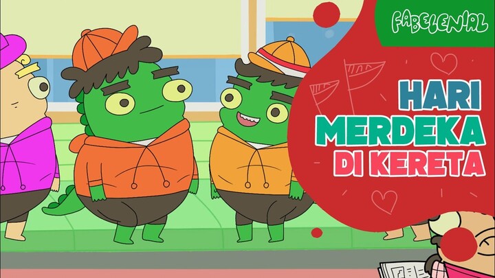 ANIMASI LUCU - HARI MERDEKA DI KERETA YANG SULIT DIPERCAYA - Fabelenial (Animasi Fabel Indonesia)