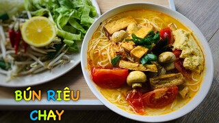 MÓN NGON MỖI NGÀY #58 - BÚN RIÊU CHAY - RIÊU CHAY TỪ SỮA ĐẬU NÀNH - MÓN ĂN CHAY - TRAM HEN BEN