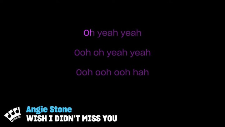 Angie Stone - Wish I Didn't Miss You (Karaoke Version)