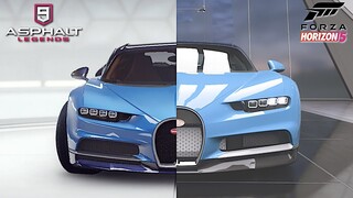 Bugatti Chiron "Mobile vs Console" Asphalt 9 Legends vs Forza Horizon 5