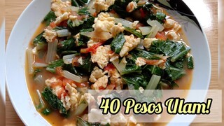 40 Pesos Ulam Budget | GINISANG PECHAY | Murang Ulam Recipe