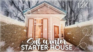 No Gamepass Soft Winter Starter House I 12k I Build and Tour - iTapixca Builds