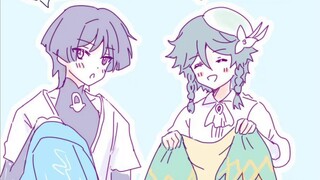 The Wind Man thinks the Traveler is cold