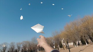 Superb paper airplanes submitted by fans, shuttle paper airplanes that fly far and can circle