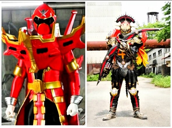 [Special Effects Fantasy] The same period Super Sentai Sentai Red vs. the same period Kamen Rider Fi