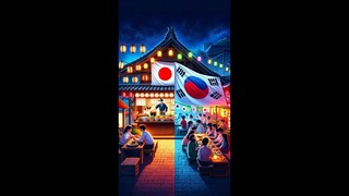 Perbedaan street food Jepang vs Korea #streetfood #kulinerjepang #kulinerkorea #takoyaki #tteokbokki
