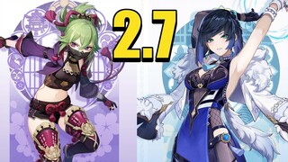 NEW 2.7 CHARACTERS YELAN & KUKI SHINOBU | Genshin Impact