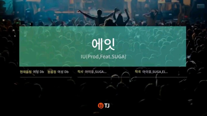 IU FEAT. SUGA - EIGHT (KARAOKE)