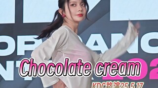 【Chocolate cream】热门翻跳曲路演直拍4K差点完整版，出镜C位：爆炒通心粉。KDC路演2025.5.17