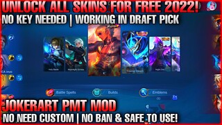 JOKERART PMT MOD NO NEED KEY | UNLOCK ALL SKINS AND MORE | WORKING ON CLASSIC, RANK | NO BAN & SAFE