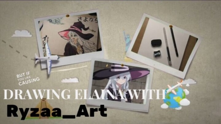 sang penyihir rambut putih dengan paras cantik nya-elaina-amv[majo no tabi tabi] drawing ryzaa_art !