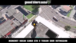 NGAKAK BANGET!!! MOMENT LUCU GAME GTA V JATUH DARI KETINGGIAN