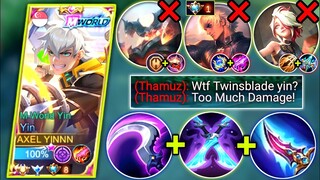 YIN TWINBLADES BUILD | ‘’DAMAGE HACK’‘ | BEST BUILD AND EMBLEM 2022 | MOBILE LEGENDS