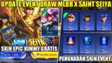 UPDATE EVENT MLBB X SAINT SEIYA!! 10X DRAW GRATIS PAKAI TOKEN DAPAT SKIN EPIC KIMMY ASTROCAT