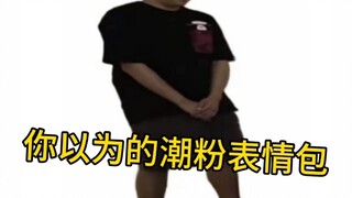 你以为的潮粉表情包VS实际上的潮粉表情包