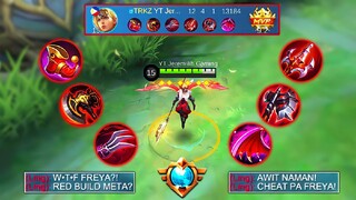 FREYA RED BUILD | SUPER LIFESTEAL ITEM | META RED BUILD! | FREYA BEST BUILD 2022 | MUST WATCH | MLBB