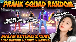 PRANK GLOBAL SQUAD RANDOM MALAH KETEMU SAMA CEWEK, AUTO BAPERIN DAN CARRYIN!! - GARENA FREEFIRE