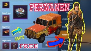 Login Doang Skin Gratis!!! Berkesempatan Dapat Skin UAZ, Helm, Outfit & Masker PERMANEN