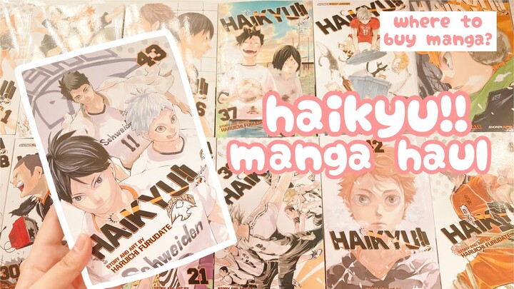 🏷 :: manga haul !! ( haikyu!! ) + where can you buy manga?