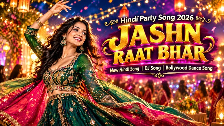 Hindi Party Song 2026-(Jashn Raat Bhar)-New Hindi Song | DJ Song| Bollywood Dance  Song