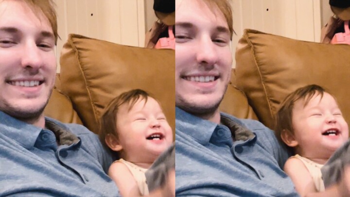 Why would a one-year-old have this kind of reaction while watching TV? ●'◡'●