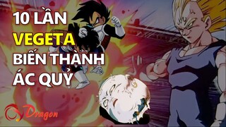 10 lần VEGETA thể hiện sức mạnh của ÁC QUỶ!