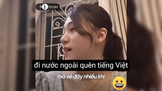 đi nuớc ngoài quên tiếng Việt