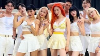 夏天就要菠萝冰棒! 宣美6.25 Waterbomb水上音乐节"紫光夜+Tail+Siren舞台