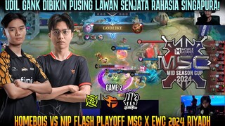 BUSET APA INI MARTIS MID KELUAR?! GAME 2 HOMEBOIS VS NIP FLASH PLAYOFF MSC 2024