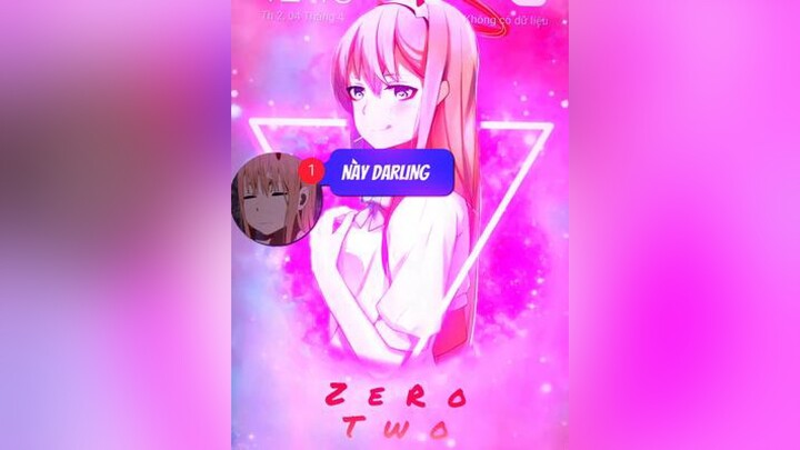 kìa kìa, ai nhắn kìa🤣anime#foryou#fyp#darlinginthefraxx#zerotwo#zenoa_unit🌱#xuhuong