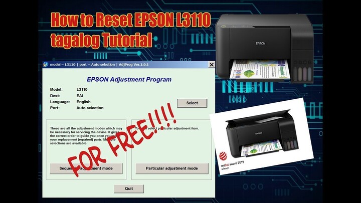 How To Reset Epson L3110 V.02