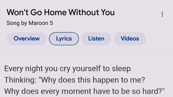 Won't go home without you /  Moroon 5🎧🎶