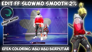 CARA EDIT VIDEO FF SLOWMO SMOOTH EFEK COLORING ABU ABU BERPUTAR DI ALIGHT MOTION