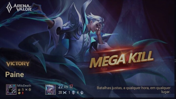 DEIXARAM O MONSTRO OPEN! PAINE PENTA KILL 54% DANO (Arena of Valor)