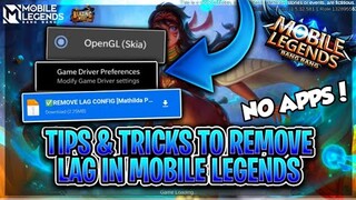 TIPS & TRICKS TO IMPROVE FPS IN MOBILE LEGENDS! | MLBB