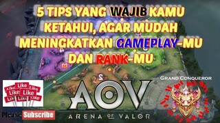 Cuma 5 TIPS! Bisa buat GAMEPLAY kalian meningkat! Push Rank pun lancar! - ARENA OF VALOR