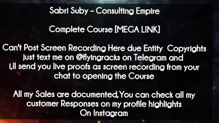 Sabri Suby  course - Consulting Empire download
