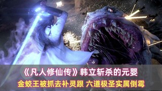 《凡人修仙传》韩立斩杀的元婴：金蛟王被抓去补灵跟，六道极圣实属倒霉