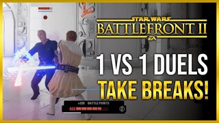 Battlefront 2 Lightsaber Duels Breaks Are Important! Battlefront 2 Gameplay