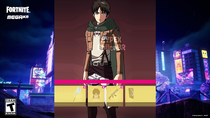 Fortnite Eren Yeager Bonus Skin IN GAME Leaked!