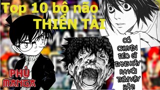 TOP 10 NHÂN VẬT MANGA THÔNG MINH NHẤT - NHỮNG BỘ NÃO THIÊN TÀI | PHỦ MANGA