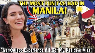 I FOUND MY FAVORITE PLACE IN MANILA! First Quiapo Experience & Getting My Philippines Visa!