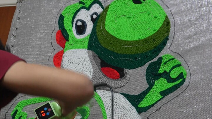 Adorei Executar Esse Tapete do Yoshi #Gamer #geek #anime #tufting