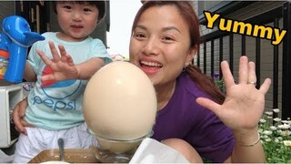 🇯🇵 Ngất Ngây Trứng Chim Hoàng Đế Khổng Lồ Luộc Hồng Đào - Tan Chảy Béo Ngậy🤪#222