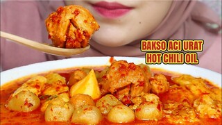 ANGKER‼️ASMR BAKSO ACI URAT HOT CHILI OIL | ULUL ASMR INDONESIA