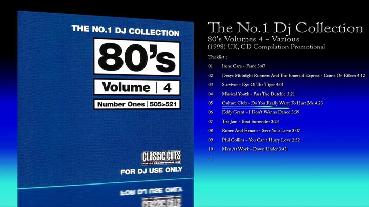The No.1 Dj Collection (1998) 80's Volumes 4 - Various [CD Compilation Promotional]